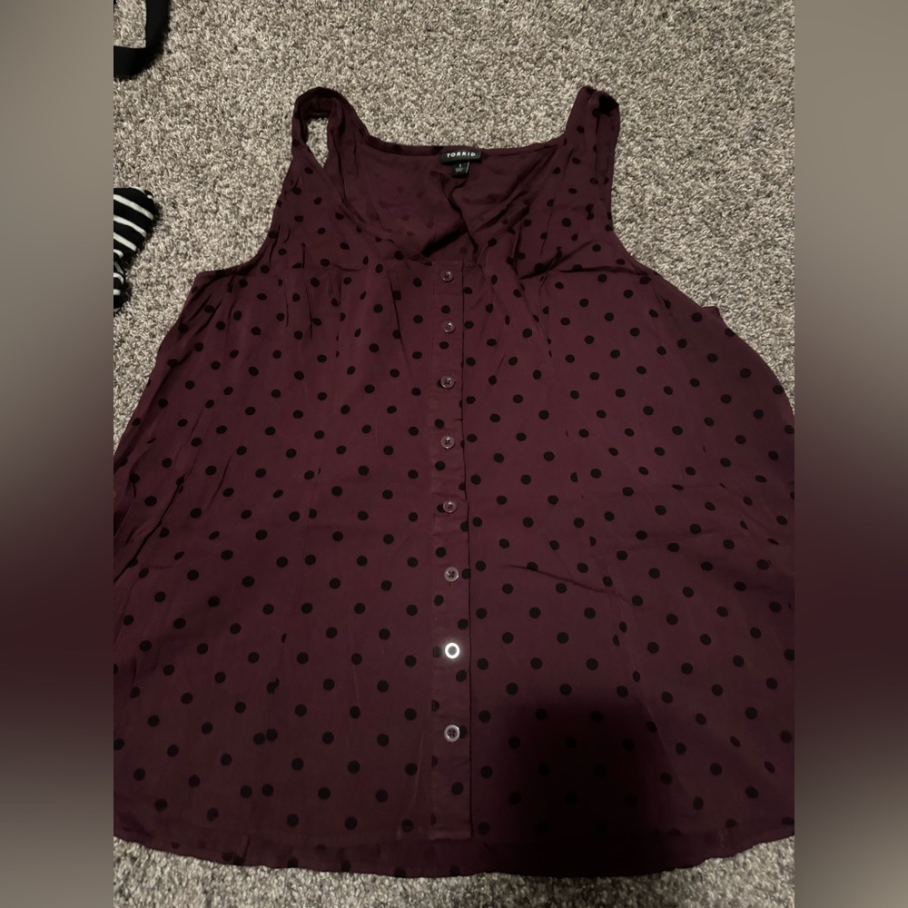 Torrid size 1 fit and flare tank